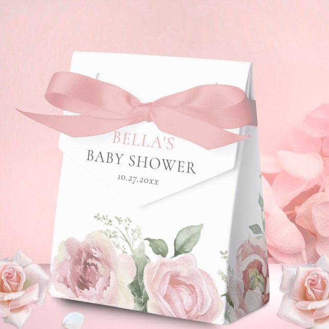 Girl Baby i Bloom Baby Shower Tack Presentaskar (Skapare uppladdad)