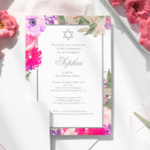 Girl Baby Naming Ceremony Hebrew Blommigt Silver
