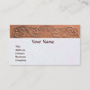 GIRL BABY SHOWER ANTIQUE ROSA BLOMMIGT MONOGRAM VISITKORT