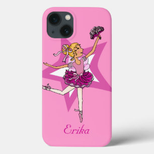 Girl ballerina rosa blonde hår namn fodral