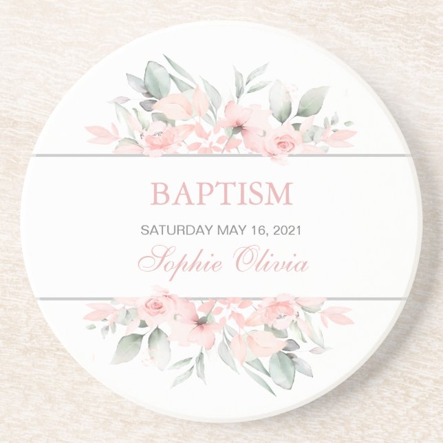 Girl Baptism Party levererar Tableware Underlägg (Framsidan)