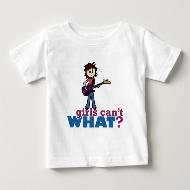 Girl Bass Guitar Player Tee (Framsida)