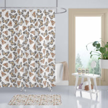 Girl Bathroom decor, Monarch Butterfly