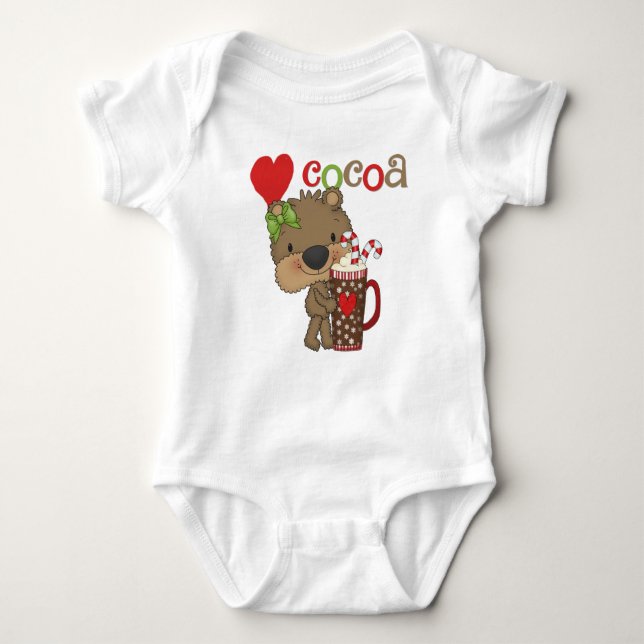 Girl Bear Cocoa Kärlek T-shirt (Framsida)