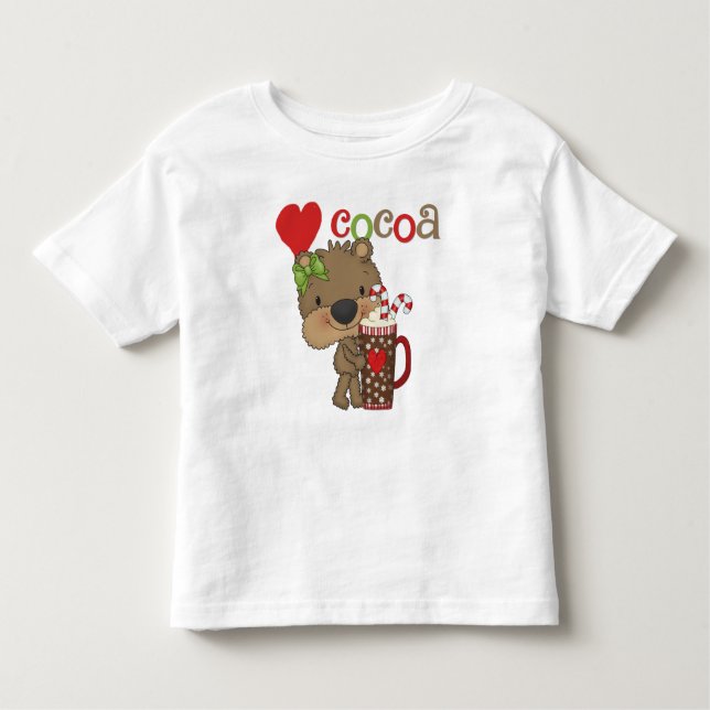 Girl Bear Cocoa Kärlek Tee (Framsida)