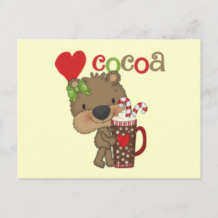 Girl Bear Cocoa Kärlek Vykort