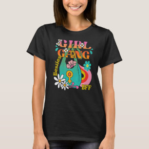 Girl Best Friend Besties Boho Hippie Groovy 70s Bf T Shirt