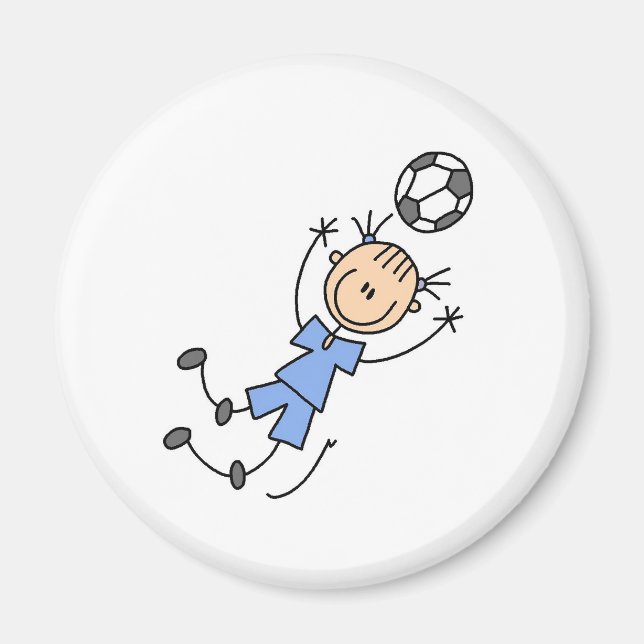 Girl Blue Soccer Uniform Magnet (Framsidan)