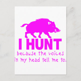 GIRL BOAR HUNTING VYKORT