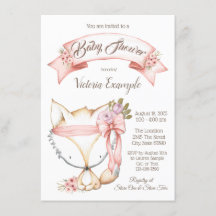 Girl Boho Fox Baby Shower-inbjudningar