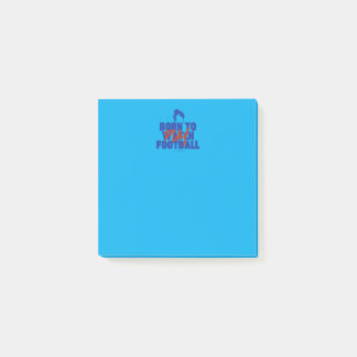 Girl Born to Play Football Post-it Block