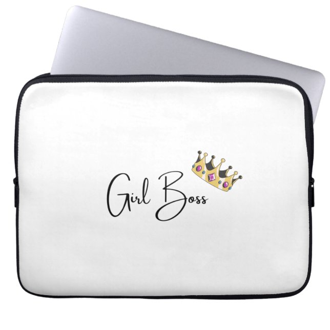 Girl Boss Laptop Case Fodral (Framsidan)