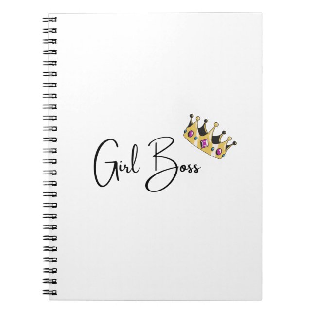 Girl Boss Notebook Anteckningsbok (Framsidan)