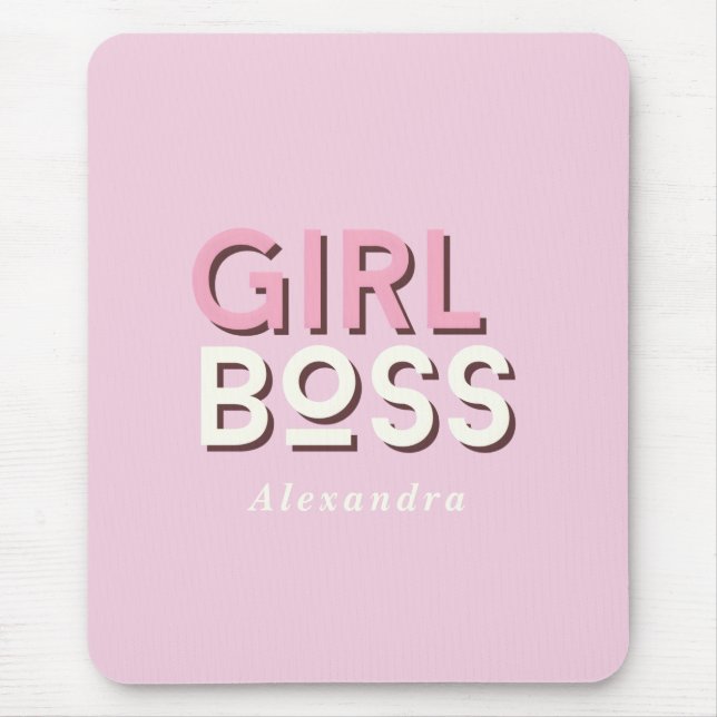 Girl Boss Retro Minimal Pink  Musmatta (Framsidan)