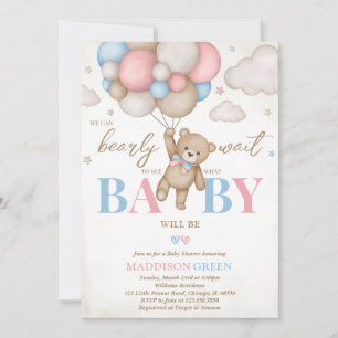 Girl Boy vi kan bota Baby Shower Inbjudningar
