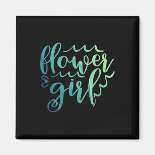 Girl Bröllop Shirt Bride Squad Bröllop Gift Magnet