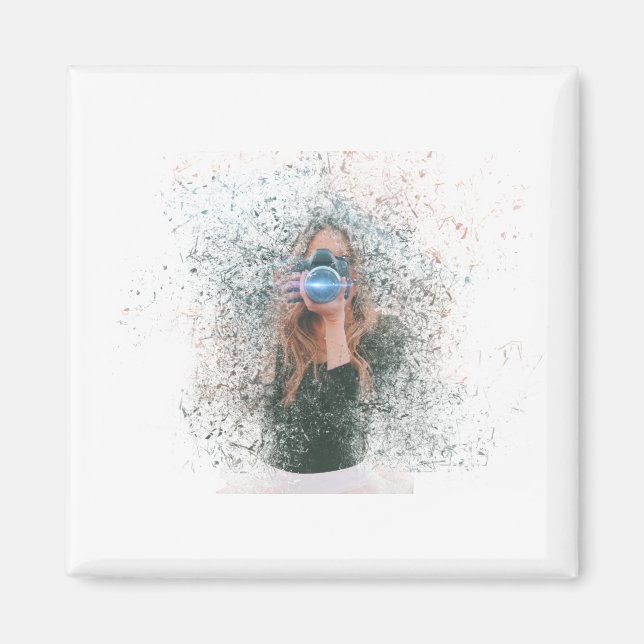 Girl Camera Magnet (Framsidan)