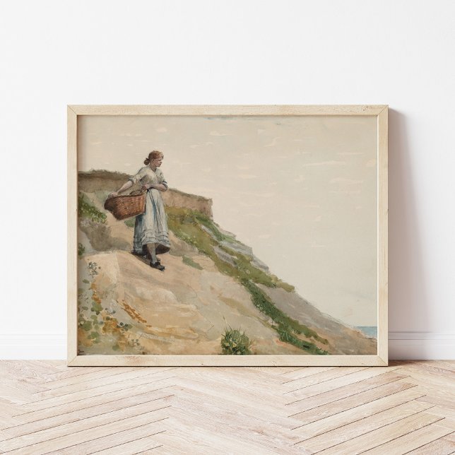 Girl Carriage a Basket | Winslow Homer Poster (Skapare uppladdad)