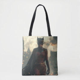 Girl & Cat Powa Tote Bag Tygkasse