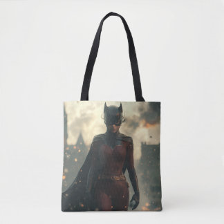 Girl & Cat Powa Tote Bag Tygkasse