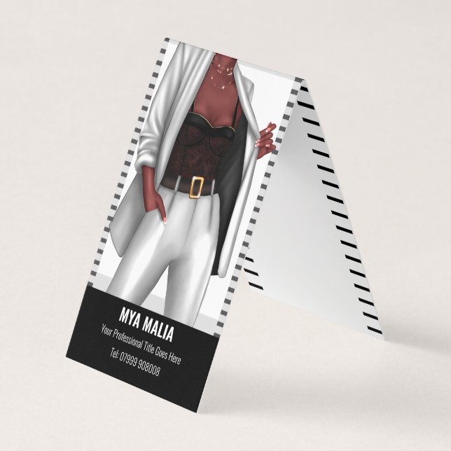 Girl Chef Affärskort Visitkort (Framsida)