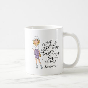Girl Chef Blonde Dam Gult Kaffemugg