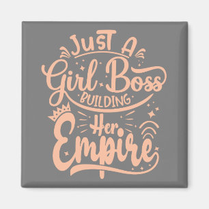 Girl Chef Bygger sitt imperium Ord Art Magnet