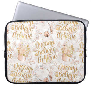 Girl Chef - Dream, tro, Achieve Laptop Fodral