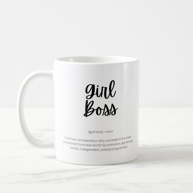 Girl Chef - Female Entrepreneur Kaffemugg (Vänster)