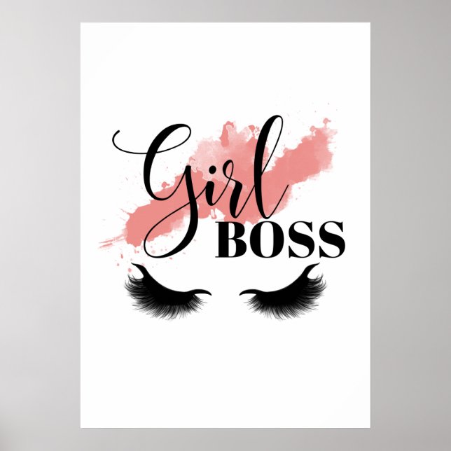 Girl Chef - Geschenk für die Chefin - Office Deko Poster (Framsidan)