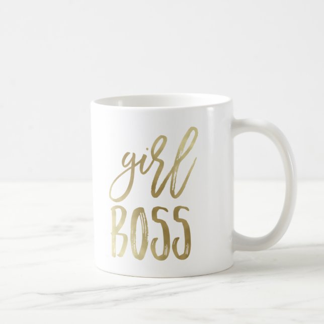 Girl Chef | Guld-kaffe Mugg (Höger)
