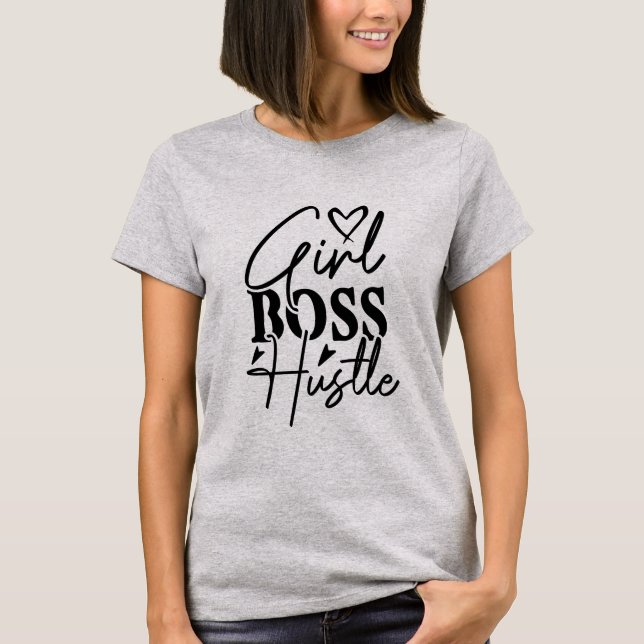 Girl Chef Hustle Womens T-Shirt (Framsida)