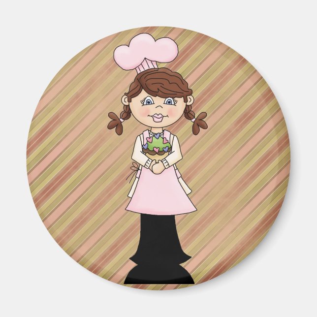 Girl Chef Magnet (Framsidan)