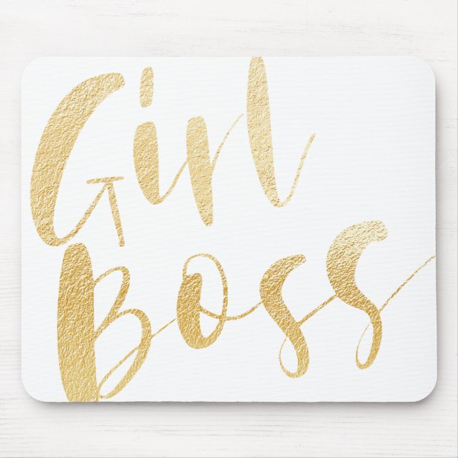 Girl Chef | Minimalistisk handskrift för penselskr Musmatta (Framsidan)