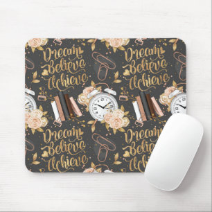 Girl Chef Mousepad - Dream, Tro, Achieve Musmatta