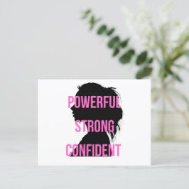 Girl Chef Rosa Black Helg Vykort