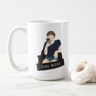 Girl Chef Selfie Kaffemugg