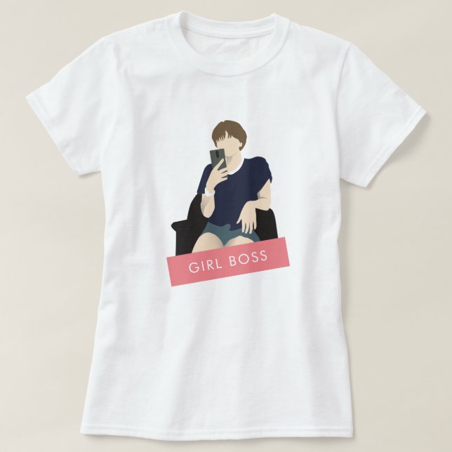 Girl Chef Selfie T Shirt (Design framsida)