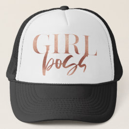 Girl Chef | Svartvit Ro Guld | Keps