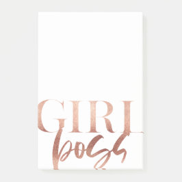 Girl Chef | Svartvit Ro Guld | Post-it Block