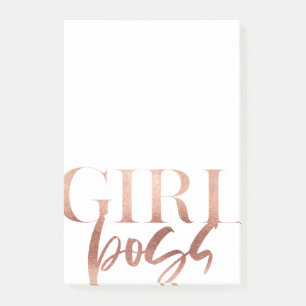Girl Chef Svartvit Ro Guld Post-it Block