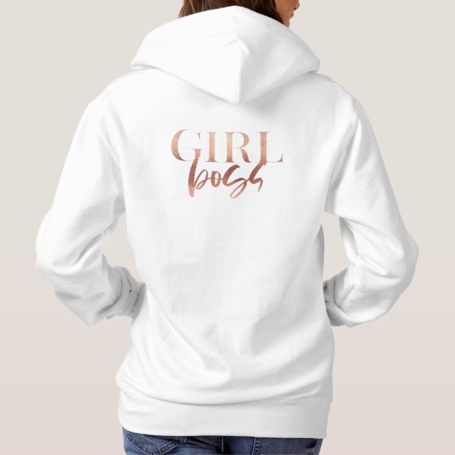 Girl Chef | Svartvit Ro Guld | T Shirt (Baksida)