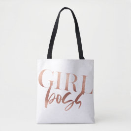 Girl Chef | Svartvit Ro Guld | Tygkasse