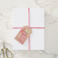 Girl Christening Tack Rosa