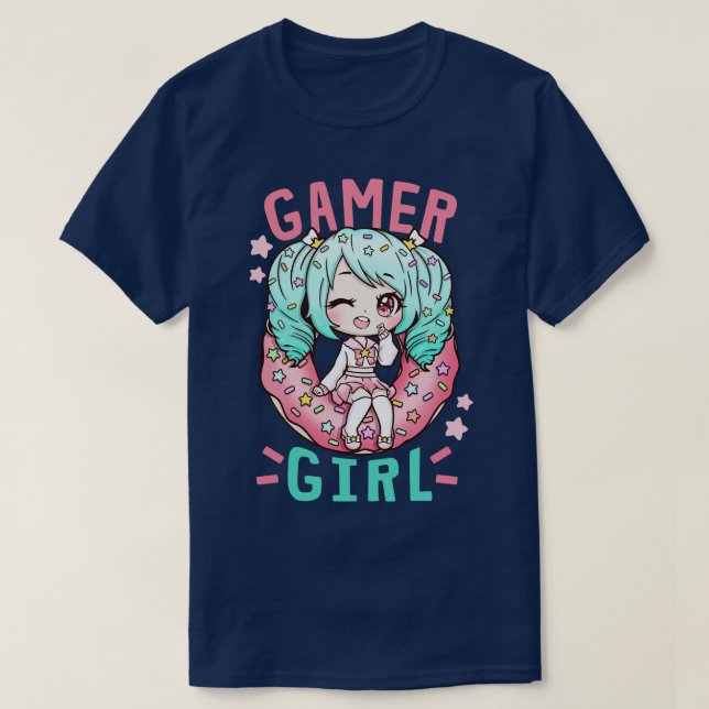 Girl Cosplay T Shirt (Design framsida)