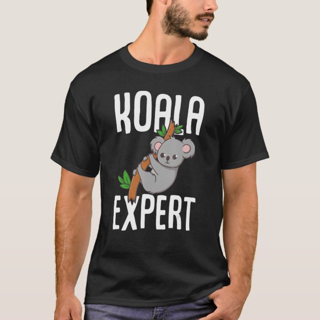 Girl Cute Koala Bear Expert T Shirt (Framsida)