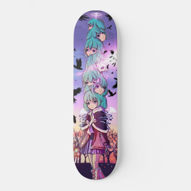 Girl Deck Mini Skateboard Bräda 18,5 Cm (Framsida)