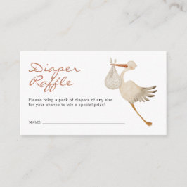 Girl Diaper Raffle Tilläggskort