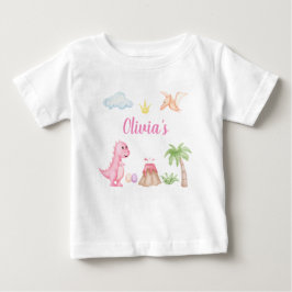 Girl Dinosaur Birthday T Shirt