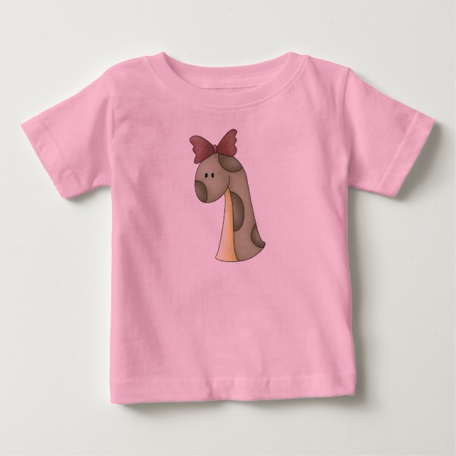 Girl Dinosaur Tee Shirt (Framsida)